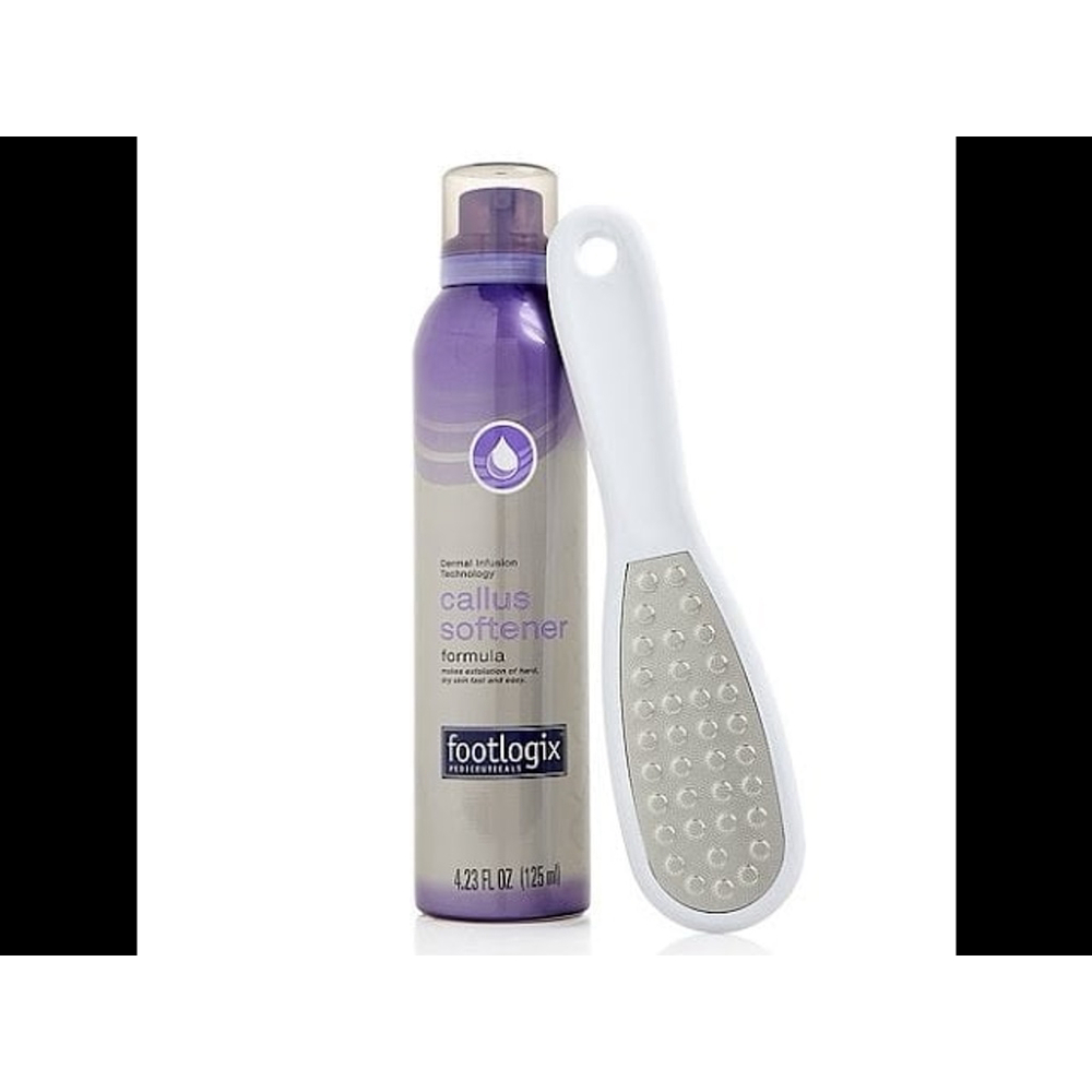 New Footlogix Callus Softener Formula Spray 4.23oz & Foot File